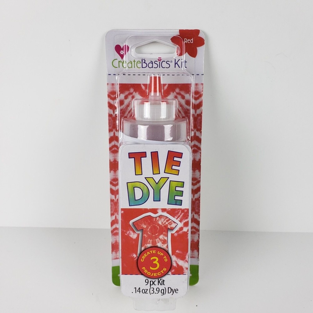 Create Basics RED Tie Dye 9 Piece Kit Create Up To 3 Projects